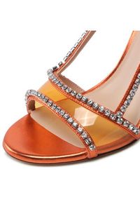 Stuart Weitzman Sandały Mondrian Glam 100 Sa SC242 Pomarańczowy. Kolor: pomarańczowy. Materiał: skóra #6