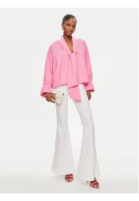 Pinko Bluzka Dedita Camicia 103460 A19U Różowy Oversize. Kolor: różowy. Materiał: bawełna