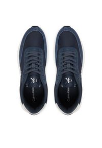 Calvin Klein Jeans Sneakersy Athleisure Runner Laceup Ny-Su YM0YM01370 Granatowy. Kolor: niebieski. Materiał: zamsz, skóra #2