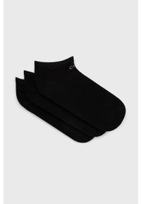 Calvin Klein Skarpetki (3-pack) damskie kolor czarny. Kolor: czarny