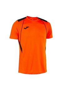 Koszulka treningowa męska Joma Championship Vii. Kolor: czarny, pomarańczowy, wielokolorowy. Materiał: poliester. Długość rękawa: krótki rękaw. Długość: krótkie. Sport: piłka nożna