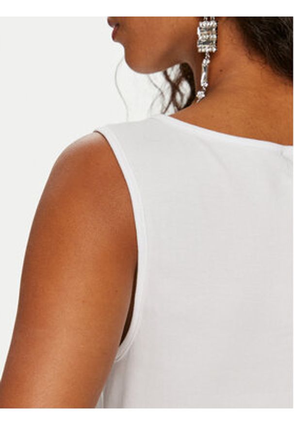 Versace Jeans Couture Body 76HAM6A4 Biały Slim Fit. Kolor: biały. Materiał: bawełna