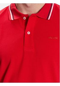 Geox Polo Piquet M3510A-T2649 F7115 Czerwony Regular Fit. Typ kołnierza: polo. Kolor: czerwony #2