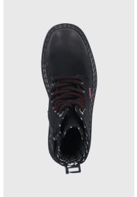 Levi's® - Levi's Workery dziecięce kolor czarny. Okazja: na spotkanie biznesowe. Nosek buta: okrągły. Zapięcie: sznurówki. Kolor: czarny. Obcas: na platformie. Styl: biznesowy #4