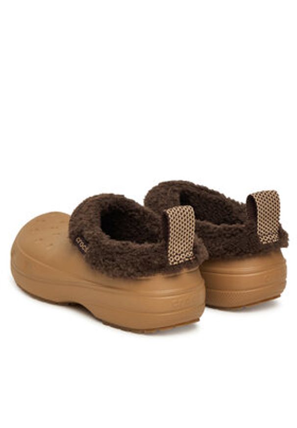 Crocs Klapki Classic Lined Shorty 211380 Brązowy. Kolor: brązowy