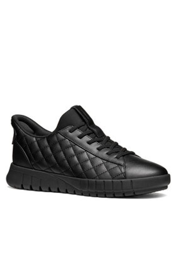 Geox Sneakersy D Flextride Plus D667SB 000BC C9999 Czarny. Kolor: czarny. Materiał: skóra