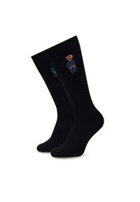 Polo Ralph Lauren Zestaw 3 par wysokich skarpet męskich 449973049001 Kolorowy. Materiał: bawełna, materiał. Wzór: kolorowy #4