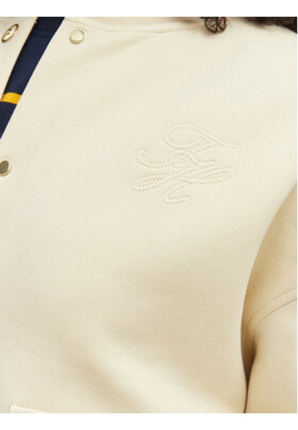 TOMMY HILFIGER - Tommy Hilfiger Kurtka przejściowa WW0WW48730 Beżowy jasny Relaxed Fit. Kolor: beżowy. Materiał: bawełna