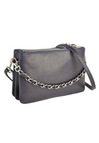 Barberinis - Listonoszka skórzana BARBERINI'S granatowa 172-4. Kolor: niebieski. Wzór: aplikacja, gładki. Materiał: skórzane. Styl: casual #1