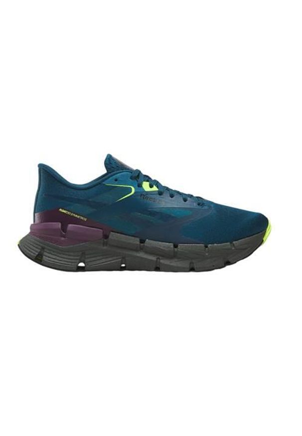 Buty do biegania męskie Reebok 100206737. Kolor: niebieski. Materiał: syntetyk, materiał. Szerokość cholewki: normalna. Sport: bieganie