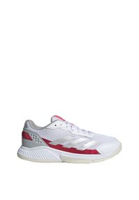 Adidas - Buty Courtquick Padel. Kolor: biały, szary, różowy, wielokolorowy. Materiał: materiał