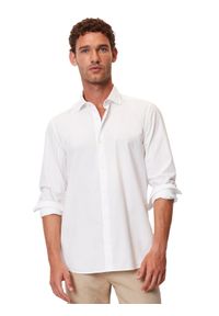Marc O'Polo Koszula 327 1051 42256 Biały Regular Fit. Typ kołnierza: polo. Kolor: biały. Materiał: bawełna #1