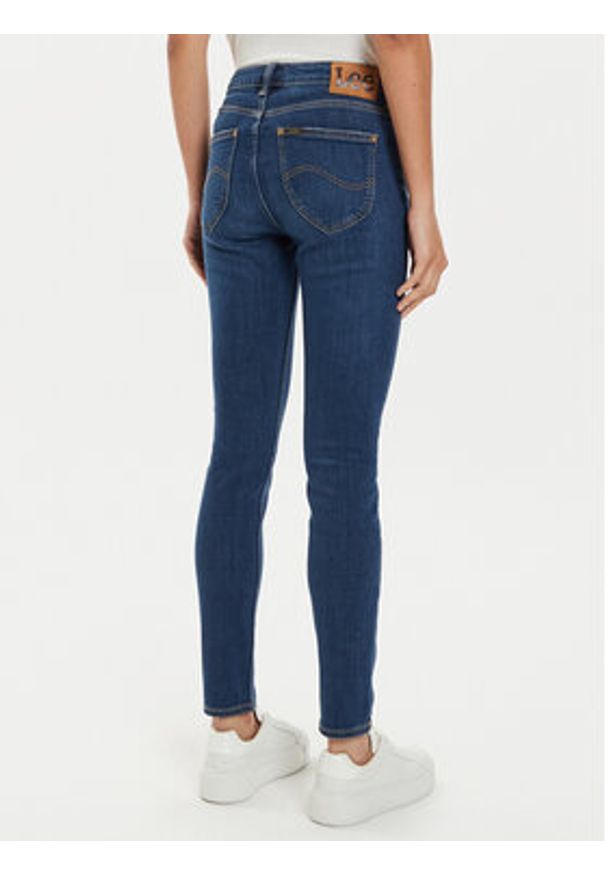 Lee Jeansy Scarlett 112354412 Niebieski Skinny Fit. Kolor: niebieski