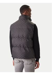 Karl Lagerfeld - KARL LAGERFELD Kamizelka 505017 554504 Czarny Regular Fit. Typ kołnierza: dekolt w karo. Kolor: czarny. Materiał: syntetyk #7