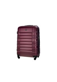 Solier - Średnia walizka podróżna M STL838 burgundowa. Kolor: czerwony. Materiał: materiał, guma, kauczuk #1