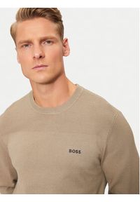 BOSS Sweter Momentum-X_Cn 50498559 Beżowy Regular Fit. Kolor: beżowy. Materiał: syntetyk #4
