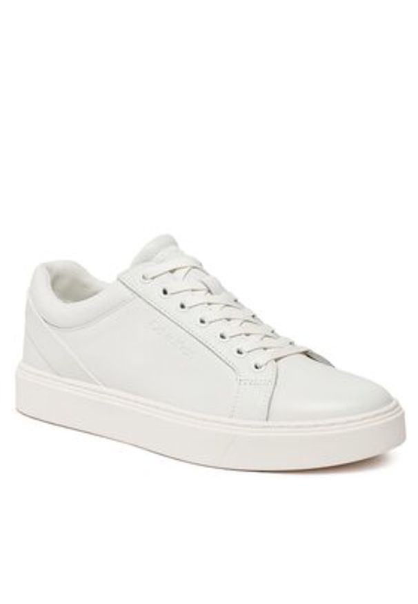 Calvin Klein Sneakersy Low Top Lace Up Archive Stripe HM0HM01292 Biały. Kolor: biały. Materiał: skóra