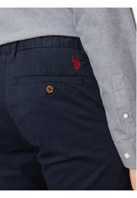 U.S. Polo Assn. Chinosy MUP3346 Granatowy Slim Fit. Kolor: niebieski. Materiał: bawełna