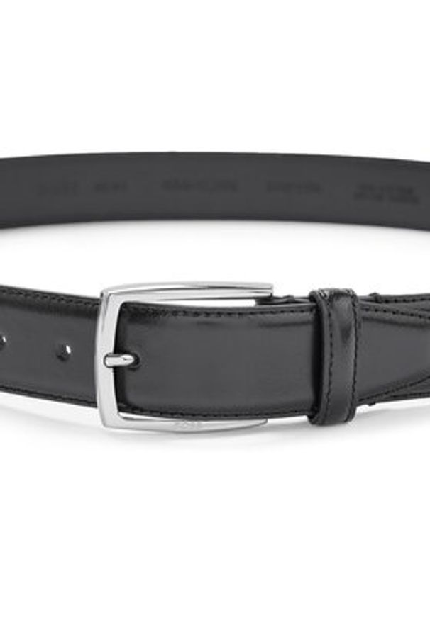 BOSS - Boss Pasek Męski 50471174 Czarny. Kolor: czarny. Materiał: skóra
