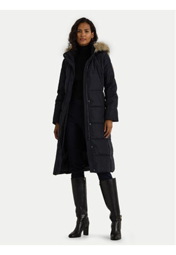 Lauren Ralph Lauren - LAUREN RALPH LAUREN Płaszcz zimowy 297957518004 Granatowy Regular Fit. Kolor: niebieski. Materiał: syntetyk. Sezon: zima