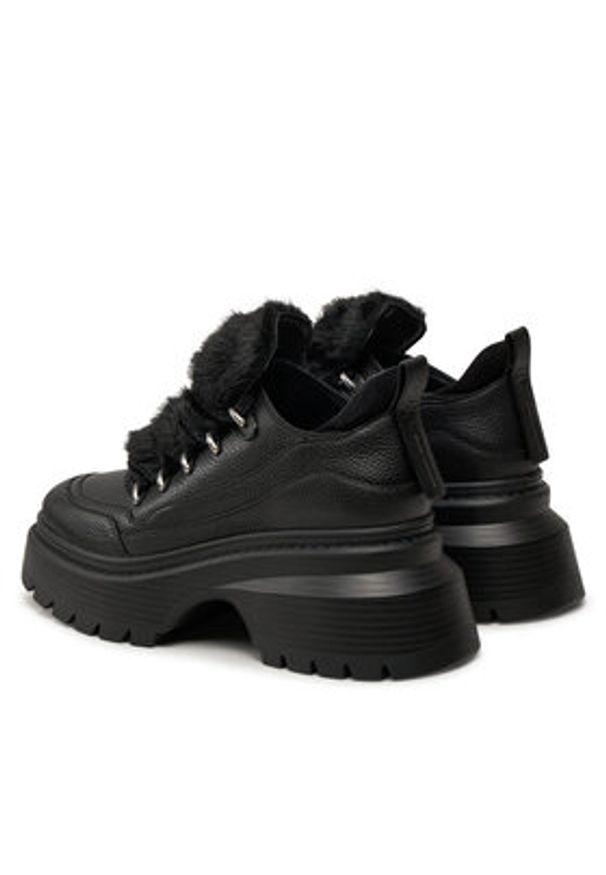 MICHAEL Michael Kors Półbuty Shiloh Bootie 40F4SSFE5L Czarny. Kolor: czarny. Materiał: skóra