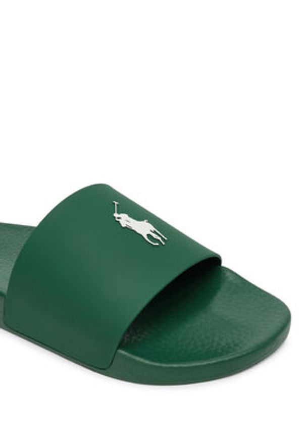Polo Ralph Lauren Klapki 809P07314002 Zielony. Kolor: zielony. Materiał: guma