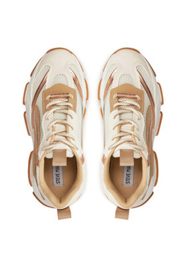 Steve Madden Sneakersy Possession-E SM19000033 Beżowy. Kolor: beżowy. Materiał: skóra