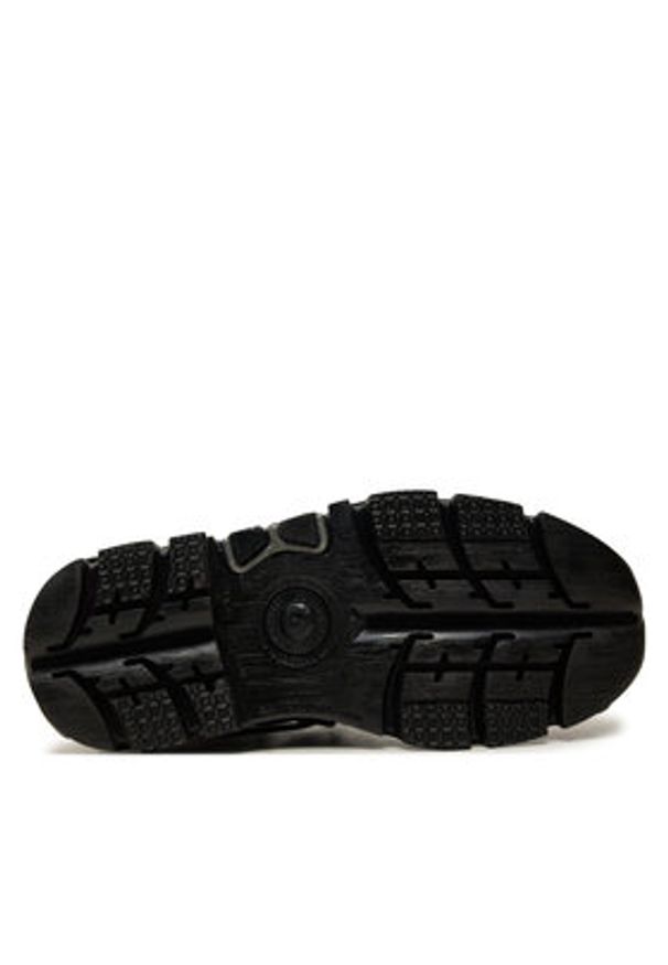 NEW ROCK Glany M-107-S1 Czarny. Kolor: czarny. Materiał: skóra. Styl: rockowy