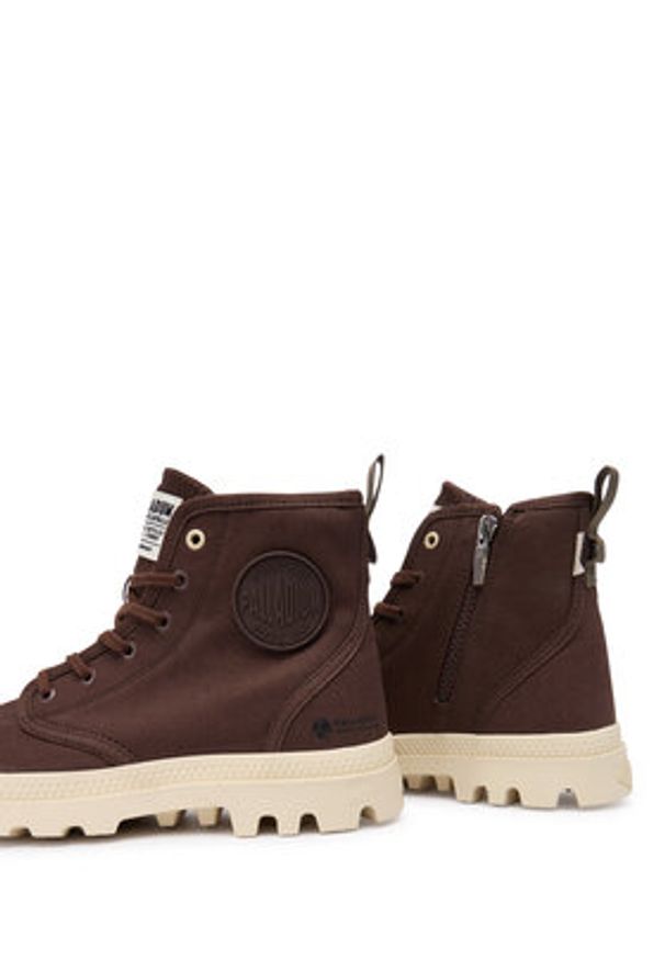 Palladium Trapery Pampa Hi Zip Organic 79101-293-M Brązowy. Kolor: brązowy. Materiał: materiał