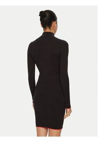 Tommy Jeans Sukienka dzianinowa DW0DW19490 Czarny Slim Fit. Kolor: czarny. Materiał: syntetyk, bawełna #3