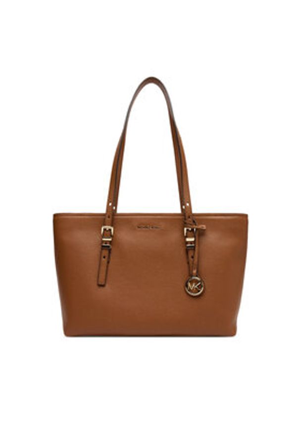 MICHAEL Michael Kors Torebka Quinn 30T5GQNT2L Brązowy. Kolor: brązowy. Materiał: skórzane