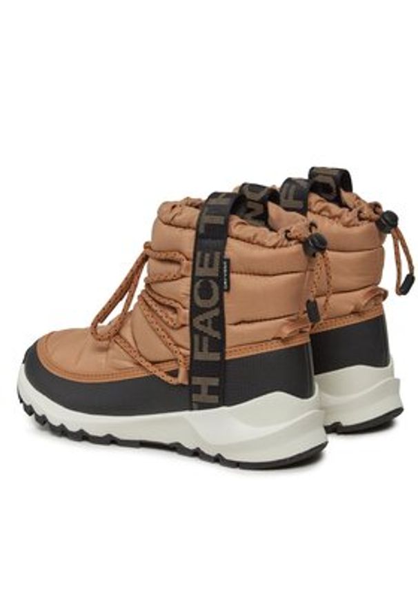 The North Face Śniegowce W Thermoball Lace Up WpNF0A5LWDKOM1 Brązowy. Kolor: brązowy. Materiał: materiał