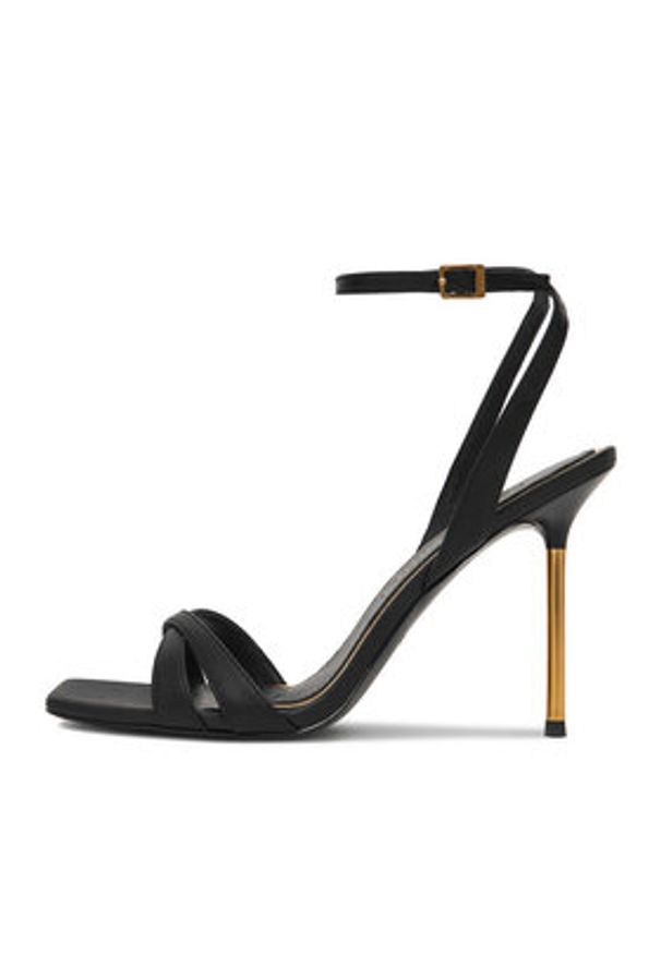 Eva Minge Sandały EO-ERIN-LT2409-1 Czarny. Kolor: czarny. Materiał: skóra