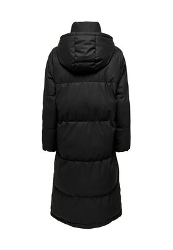 only - ONLY Płaszcz zimowy 15299137 Czarny Relaxed Fit. Kolor: czarny. Materiał: syntetyk. Sezon: zima