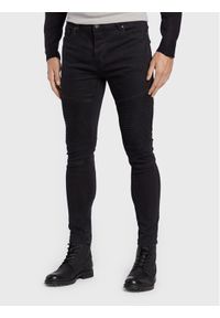 Brave Soul Jeansy MJN-BIKER Czarny Skinny Fit. Kolor: czarny