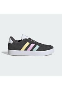 Adidas - Buty dla dzieci VL Court 3.0. Kolor: różowy. Materiał: tkanina. Sport: turystyka piesza