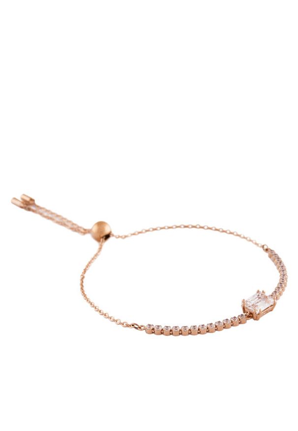 Swarovski Bransoletka Tennis Matrix 5730706 Biały. Materiał: metalowe. Kolor: biały