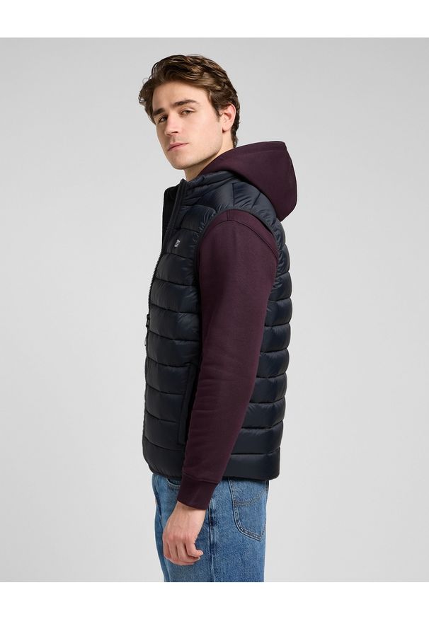 Lee - MESKA KURTKA LEE STAND COLLAR PUFFER VEST BLACK 112370535