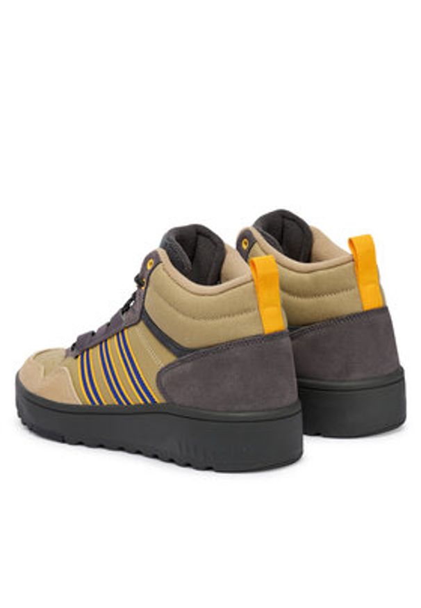 Adidas - adidas Sneakersy Hoops 4.0 Mid JR6704 Beżowy. Kolor: beżowy. Materiał: materiał