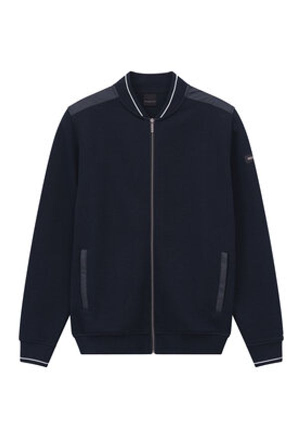 Bugatti Bluza 8750-15174E Granatowy Regular Fit. Kolor: niebieski. Materiał: bawełna