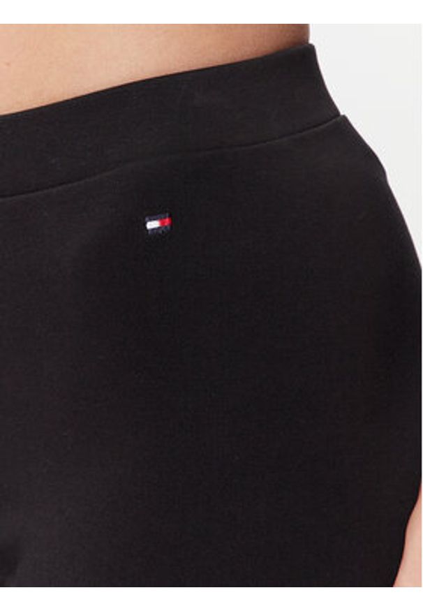TOMMY HILFIGER - Tommy Hilfiger Legginsy Heritage WW0WW37347 Czarny Slim Fit. Kolor: czarny. Materiał: bawełna