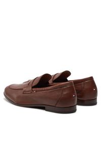 TOMMY HILFIGER - Tommy Hilfiger Półbuty Casual Light Flexible Lth Loafer FM0FM04989 Brązowy. Okazja: na co dzień. Kolor: brązowy. Styl: casual