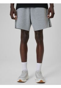 4f - 4F Spodenki dresowe męskie - szare M. Kolor: szary. Materiał: dresówka. Długość: do kostek. Sport: fitness #2