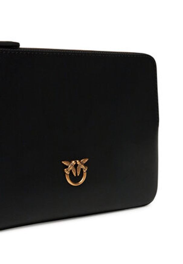 Pinko - PINKO Torebka Wristlet PE 25 PCPL 104353 A0F1 Czarny. Kolor: czarny. Materiał: skórzane