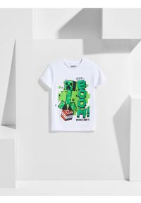 Sinsay - Koszulka Minecraft - biały. Kolor: biały #1