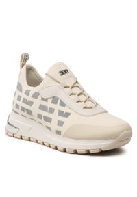 Sneakersy DKNY Meanna K4256198 Egg Nog EN2. Kolor: biały. Materiał: materiał