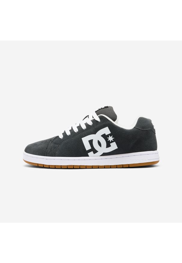 Buty na deskorolkę dla dorosłych DC Shoes Gaveler. Kolor: szary, biały, wielokolorowy. Materiał: nubuk. Sport: skateboard
