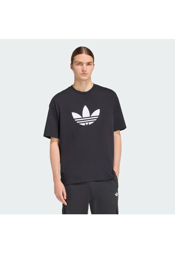 Adidas - adidas T-Shirt adicolor Trefoil KD4091 Czarny Loose Fit. Kolor: czarny. Materiał: bawełna