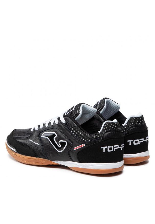 Buty piłkarskie męskie Joma Top Flex 2301 Indoor. Zapięcie: sznurówki. Kolor: wielokolorowy, czarny. Materiał: guma, materiał, skóra, syntetyk. Szerokość cholewki: normalna. Sport: piłka nożna