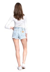 Wrangler - DAMSKIE SHORTY JEANSOWE WRANGLER FESTIVAL SHORT BLUE BALLAD W26FWPXA3. Materiał: jeans #4